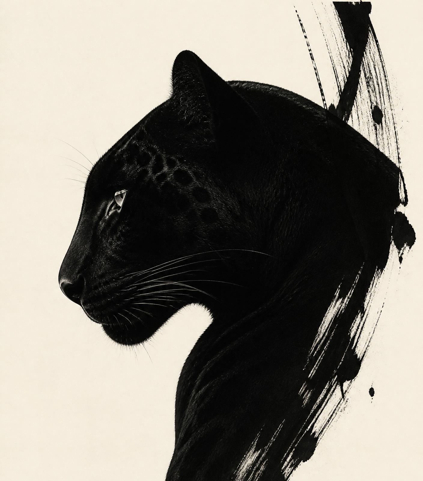 Illustration panthère — l'esprit sauvage